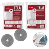 Tela Mosquiteira Janela Velcro Ajustável Anti Insetos 2uni