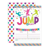 Bounce House Birthday Invitation Trampoline Jump Birthday In