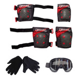 Protecciones Infantiles Bicicross Rodilleras Gafas Y Guantes