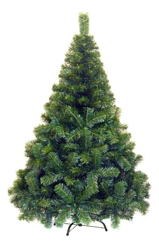Árbol De Navidad Premium 1,30 Mts Pie Metálico - Sheshu Color Verde
