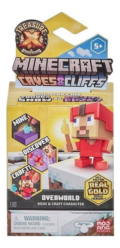 Treasurex Minecraft Caves & Cliffs Overworld Figura Sorpresa