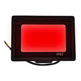 Kit 8 Refletor 200w Luz Vermelho Resistente Agua Bivolt Led