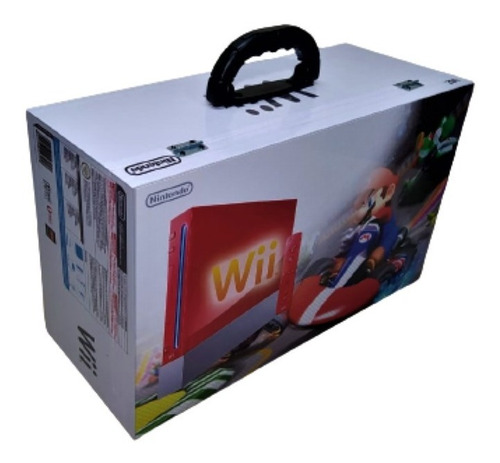 Caixa De Mdf Divisórias Nintendo Wii Personalizada Com Alça