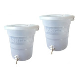 2 Dispensador  Bebidas Agua 40 Litros Con Llave 