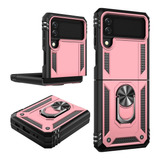 Funda Para Samsung Galaxy Z Flip 3 Super Resistente Rosa