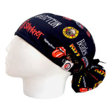 Gorro Quirúrgico Logos Bandas Rock   Antifluido + Lanyard 