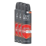 Kit 3 Desodorante Dove Proteção Antibacteriana 72h 150ml