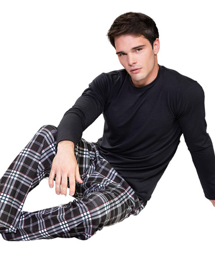 Pantalón Pijama Cuadrille Elastizado Hombre Bilbao 24566