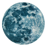 O 6613 - Adhesivo De Pared Con Forma De Luna Grande En 3d (5