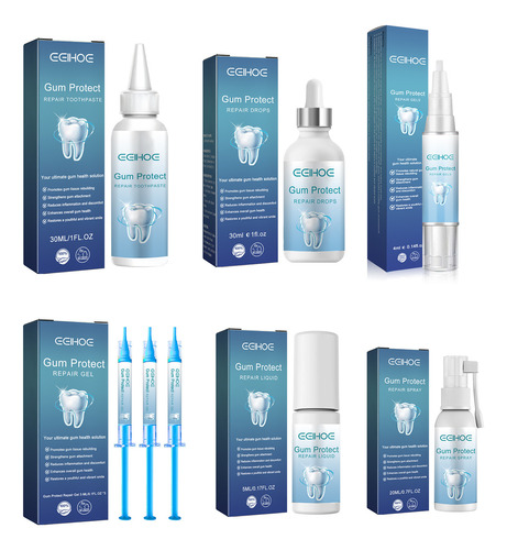 Six Piece Set Of Tooth Cleaning Whitening Care Gum Repair