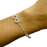 Pulsera Plata 925 Regalo Tres Infinitos Mujer Aniversario