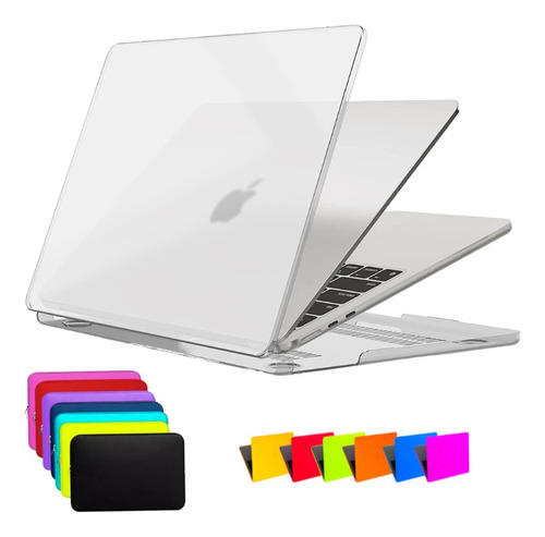 Kit Case Macbook New Pro 14 M3 A2918 A2992  + Capa Neoprene
