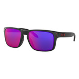 Lente Solar De Oakley Sport And Performance Holbrook Unisex Color De La Lente Rojo Color Del Armazón Negro Diseño Espejeada