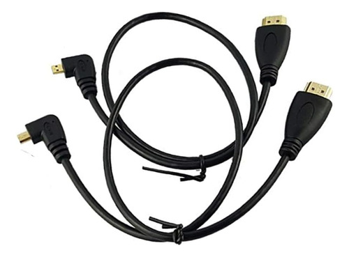 Seadream - Cable Micro Hdmi A Hdmi En Ángulo, Paquete De 2, 
