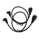 Seadream - Cable Micro Hdmi A Hdmi En Ángulo, Paquete De 2, 