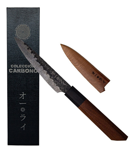 Cuchillo Mondador Acero Carbono Japonés Profesional C/funda