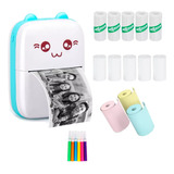 Mini Impresora Térmica Gatita Bluetoot+ Rollos