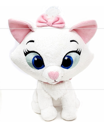 Gata Marie Pelucia Disney Coleção Selinhos Extra 17 Cm 