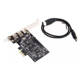 Pcie Pci Express Firewire Ieee 1394 2+1 3 Port Deb