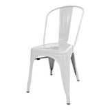 Silla De Comedor Desillas Tolix, Estructura Color Blanco, 1 Unidad