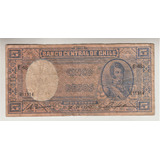 Billete Chile  5 Pesos 30 Abril 1947 Usado (c85)