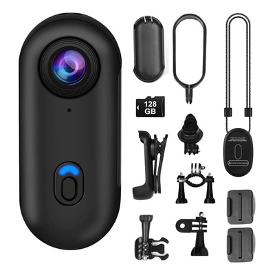 Cámara Corporal Mini De Acción De 128 Gb Con Grabación Y