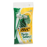 Bic Twin Select Maquinillas De Afeitar Para Hombre, 10 Unida