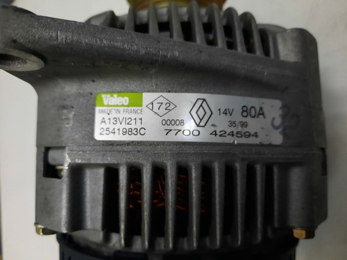 Alternador Renault Laguna / Megane / Scenic 14v 80a Valeo Foto 5