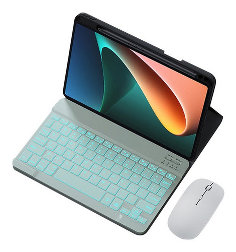 Funda Con Teclado Iluminado Mouse Para Xiaomi Pad 5 11 2021