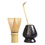 Matcha Set Y Tazón Para Hacer Utensilios Herramientas Negro