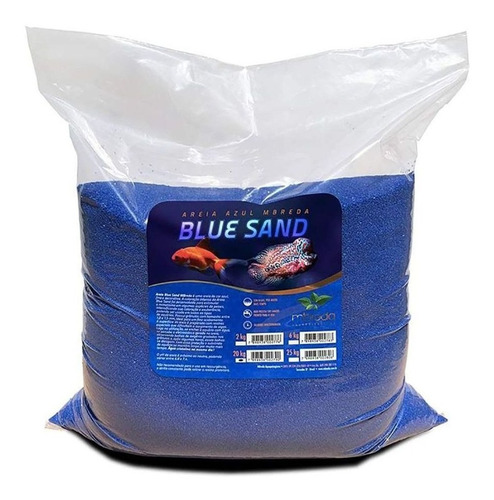 Areia Azul Blue Sand Mbreda Aquários Água Doce Saco 20kg