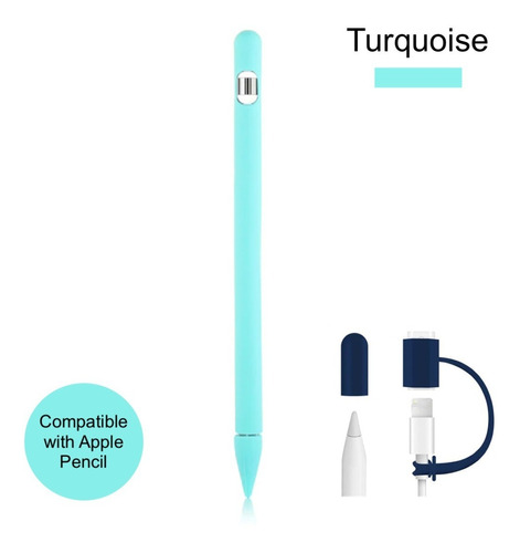 Funda Para Apple Pencil 1 - 2 (1ra Gen) - iPad Pro Turquoise