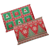 Fundas Navideñas Para Almohada 2 Pz