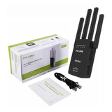  Repetidor Amplificado Wifi 4 Antenas Rompemuros Pix-link