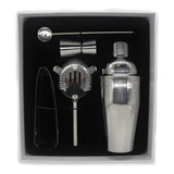 Set Barman Bartender Cocktail Coctelera Tragos Acero Inox