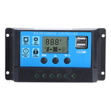 Controlador De Carga Solar 20a Automático Pwm Lcd Duplo Usb5