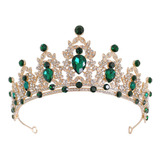 Corona Princess Verde Para Xv Años, Disfraz, 1a Comunión, ..