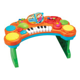 Mesa Didactica Piano Musical Infantil Luz Sonido 10x1 Bebes Color Multicolor