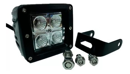 Faro Auxiliar 4 Led Cuadrado 16w Cosechadora Tractor Iael