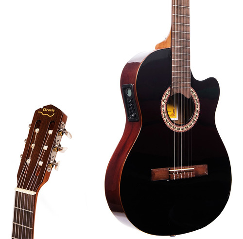Guitarra Electro Criolla Gracia G10 Eq 7545 - 1/2 Media Caja