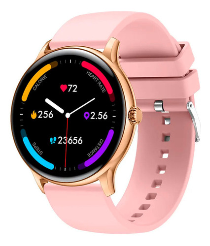 Smartwatch Colmi I10 Silicon Rose Gold Sport Para Mujer