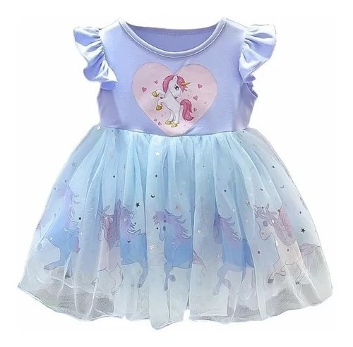 Vestidos Unicornio De Tul De Cumpleaños Para Bebés Y Niñas