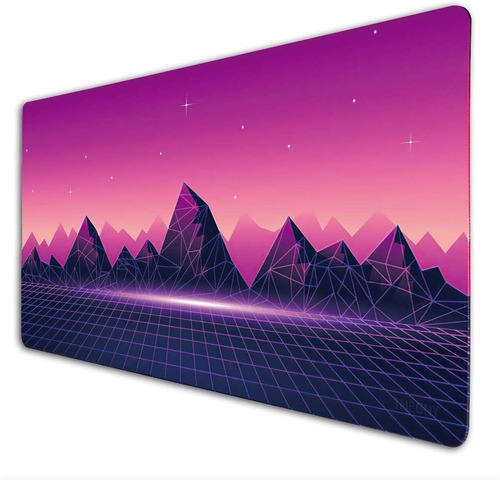 Mouse Pad Gamer Profesional 90x40cm Goma Suave Violeta