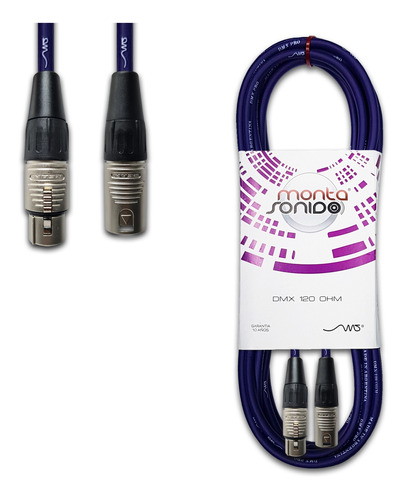 Cable Dmx Reforzado 15 Mts 120 Ohm Mscables Canon Para Luces