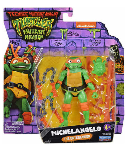 Tortugas Ninja Película  Figura 11 Cm Michelangelo Original