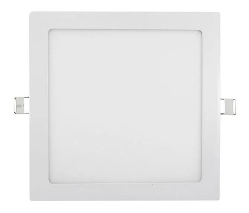 Panel Led Foco Plafón Empotrado Techo Cuadrado 24w 220v Color Blanco Neutro 4000k