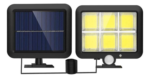 Foco Led Solar 120 Sensor Movimiento Reflector luz exterior