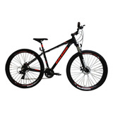 Bicicleta Mountain Bike Raleigh Mojave 2.0 Rodado 29 Color Negro/rojo Tamaño Del Cuadro 17 Frenos Disco Mecanico