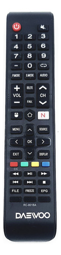 Control Para Daewoo Smartv Modelo Rc-801ba