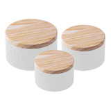 Set X3 Latas Redondas Decoradas Con Tapa - Sheshu Home